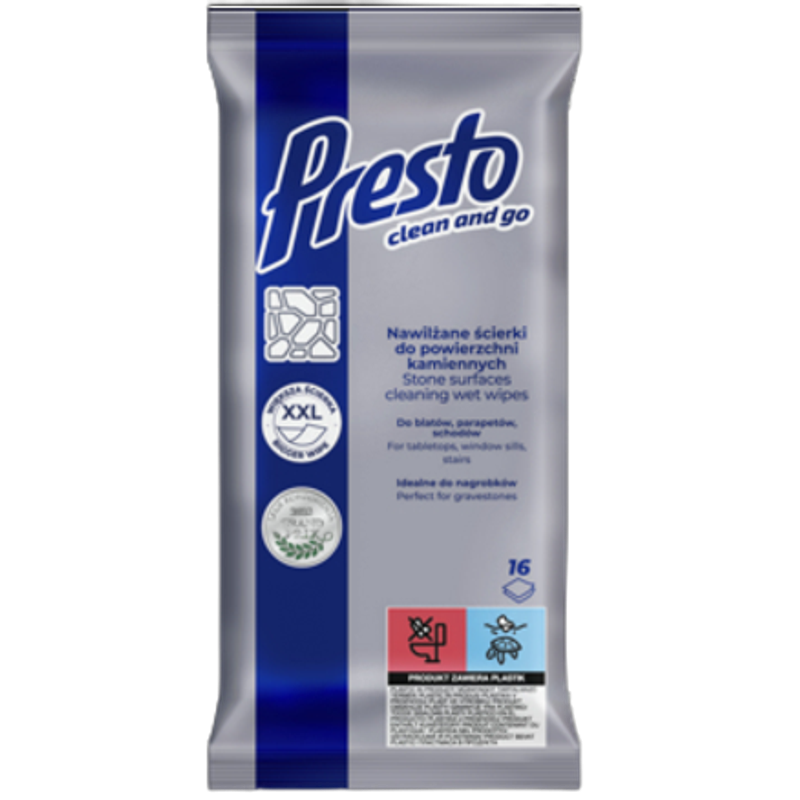 Ściereczki gospodarcze Presto Clean do powierzchni kamiennych 16 szt.